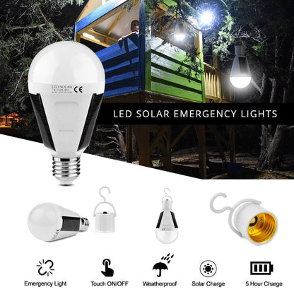 Solar Rechargeable LED Light Bulb source view 3