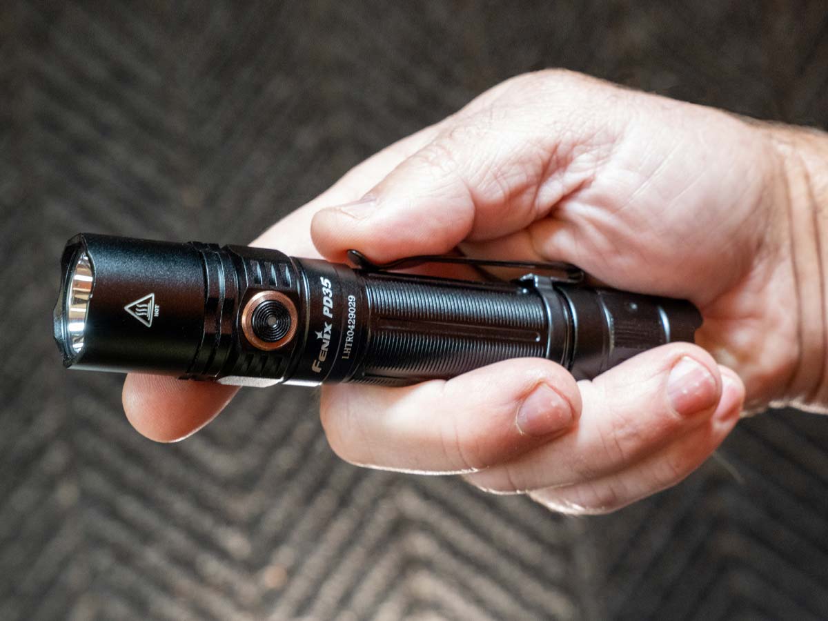 Handheld Flashlight source view 3