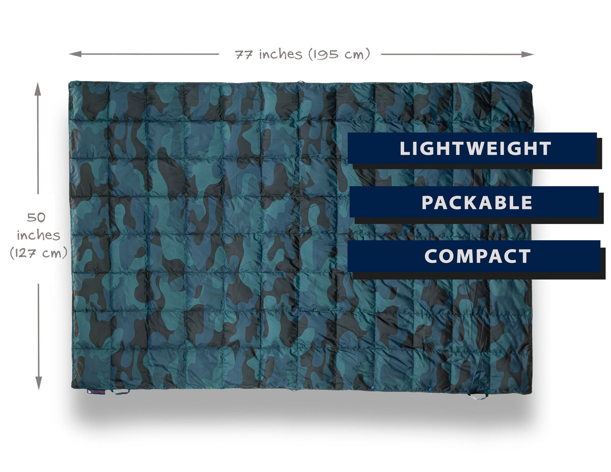 Convertible Camouflage Camping Blanket source view 3