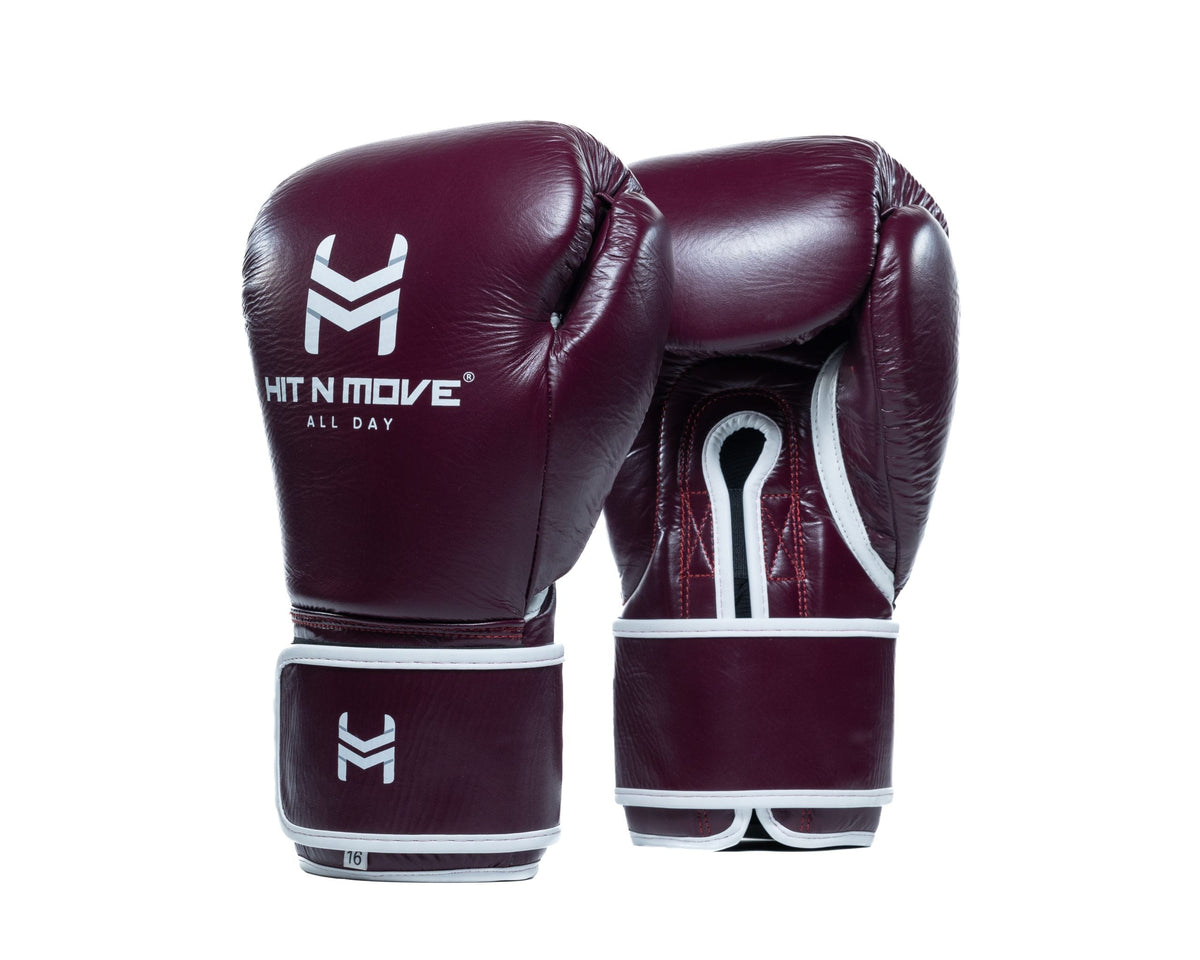 Boxing Bag Gloves 12oz / Burgundy Luxury / Velcro option
