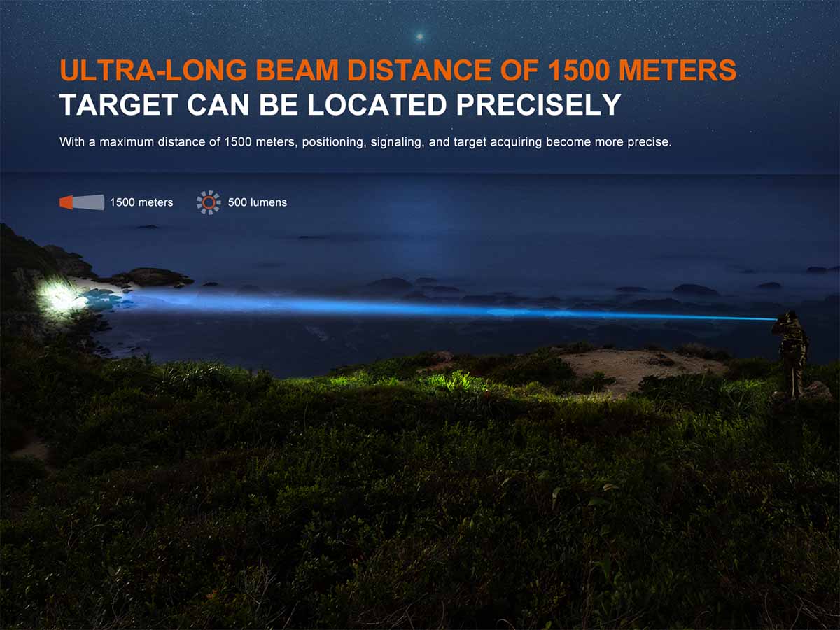 White Laser Flashlight source view 3