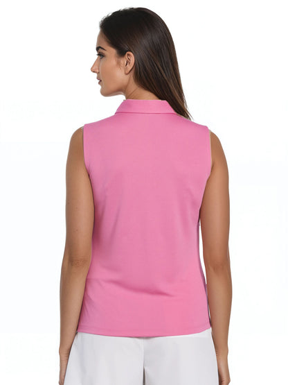 Women's Sleeveless Golf Polo source view 3