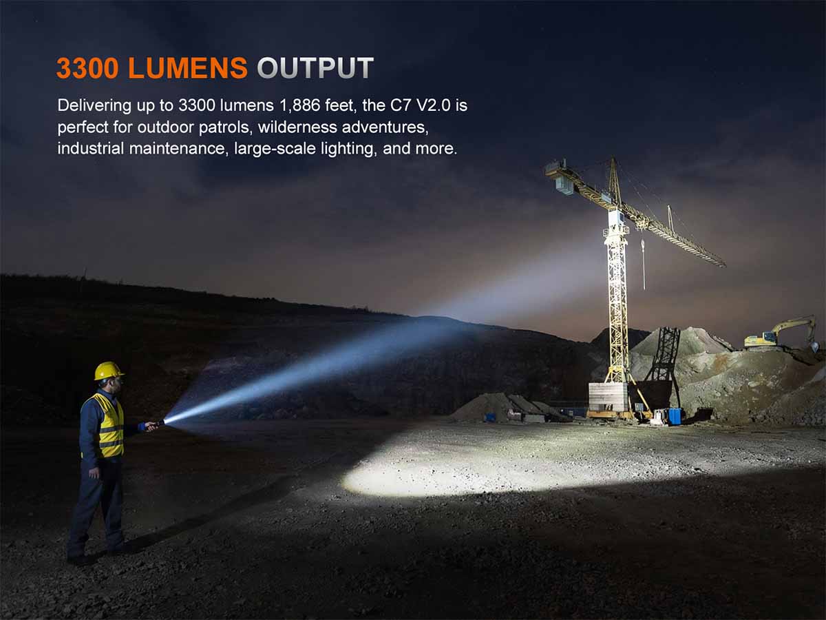 Rechargeable Long-Range Flashlight source view 3