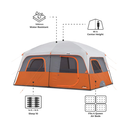 10-Person Straight-Wall Cabin Tent source view 3