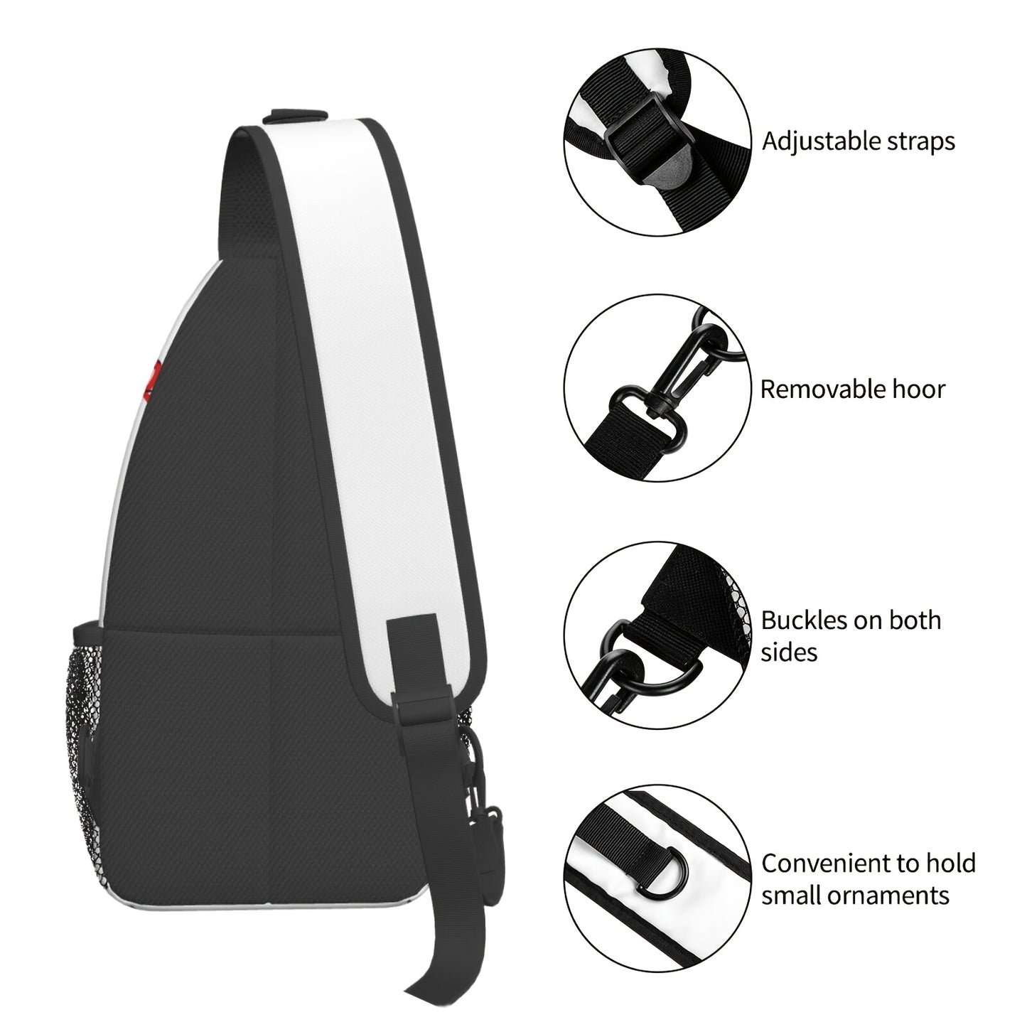 Baseball Sling Bag Crossbody Backpack for Men & Women - Sports Chest Shoulder Bag for Baseball Training, Game Day, Gym, Outdoor & Travel, Lightweight One Strap Daypack