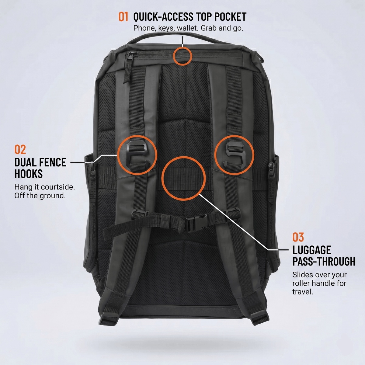 Pickleball Backpack source view 4