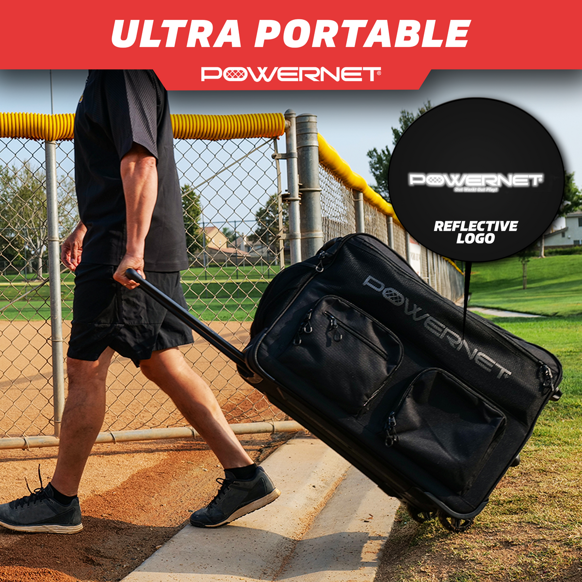 Rolling Baseball Coach Bag source view 4