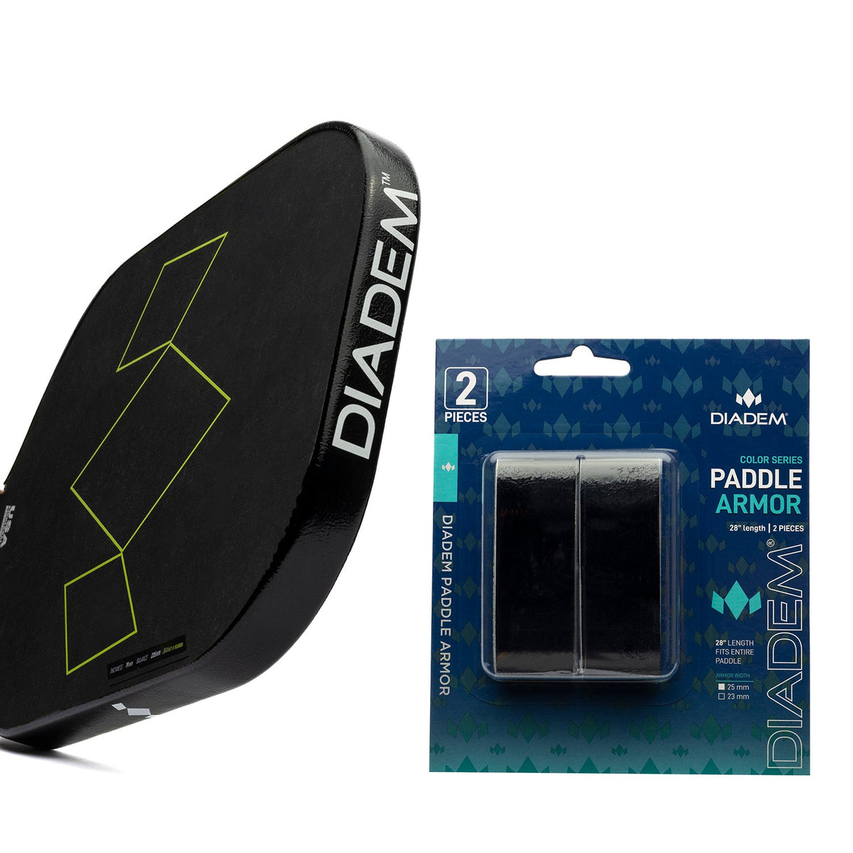 Pickleball Paddle Edge Guard Black / 25mm option