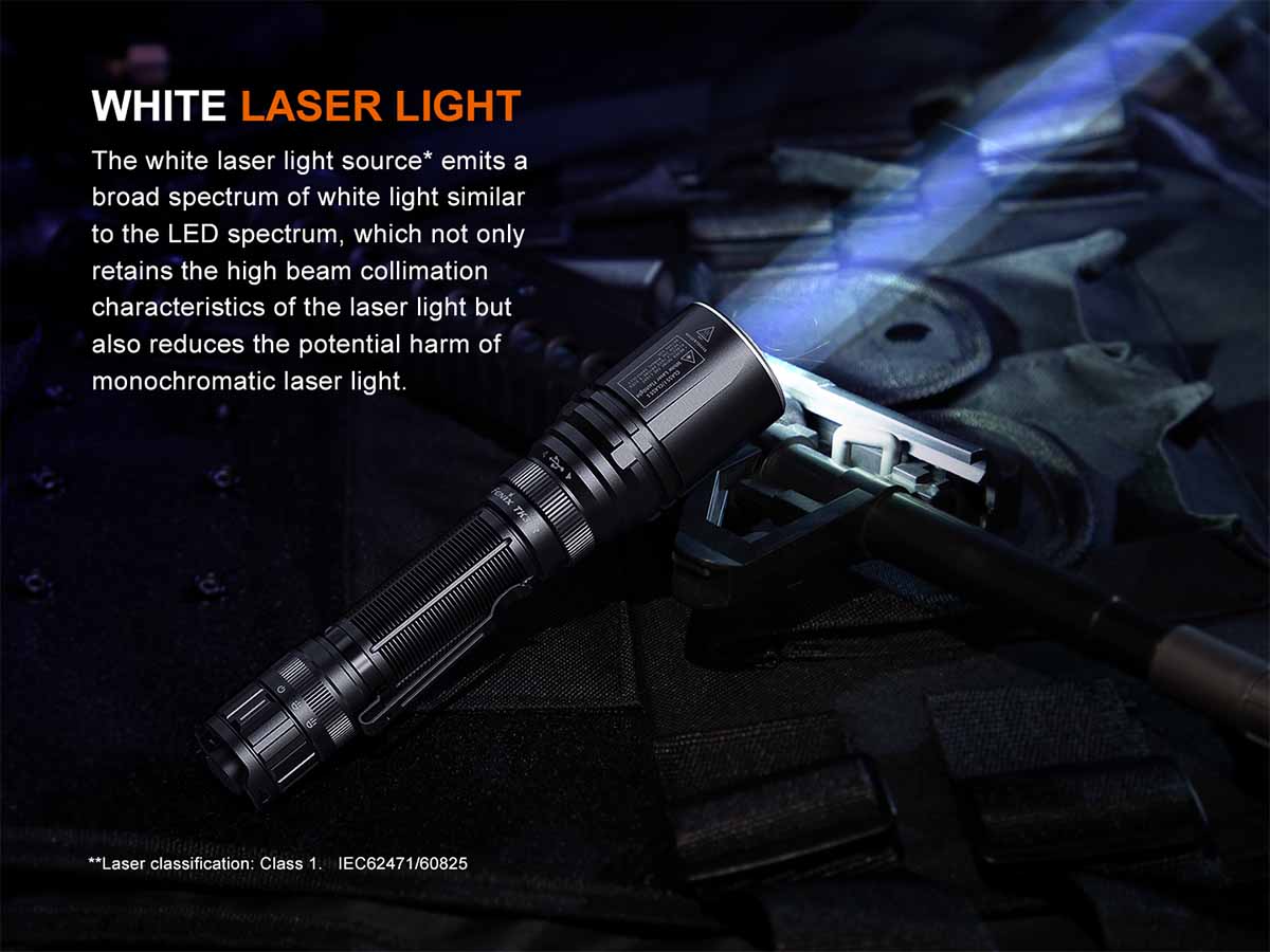 White Laser Flashlight source view 4