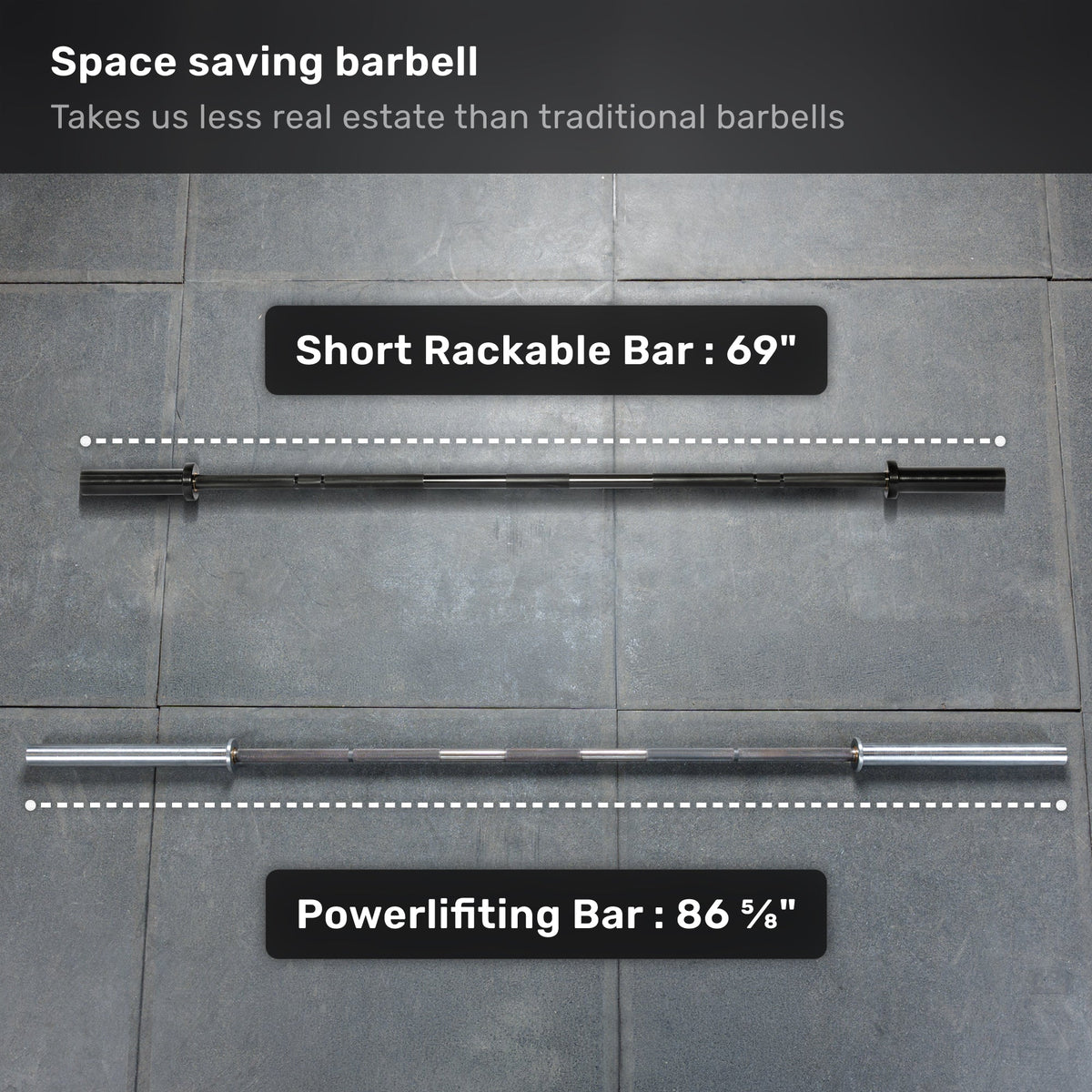 Short Rackable Barbell source view 4
