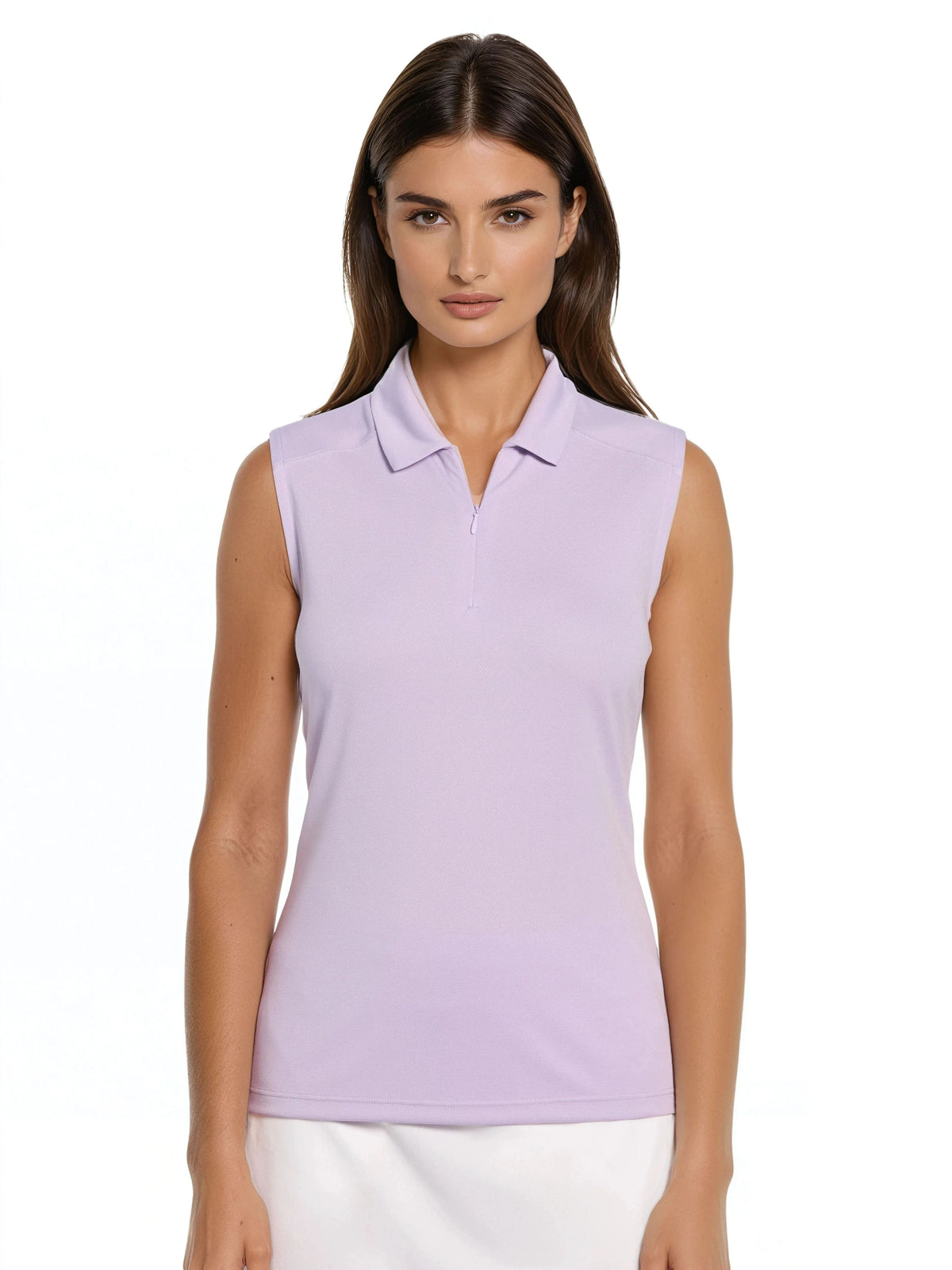 Women's Sleeveless Golf Polo Pastel Lilac / XS option