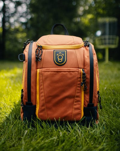 Disc Golf Backpack Orange / Fabric / Ready to Ship Immediately option