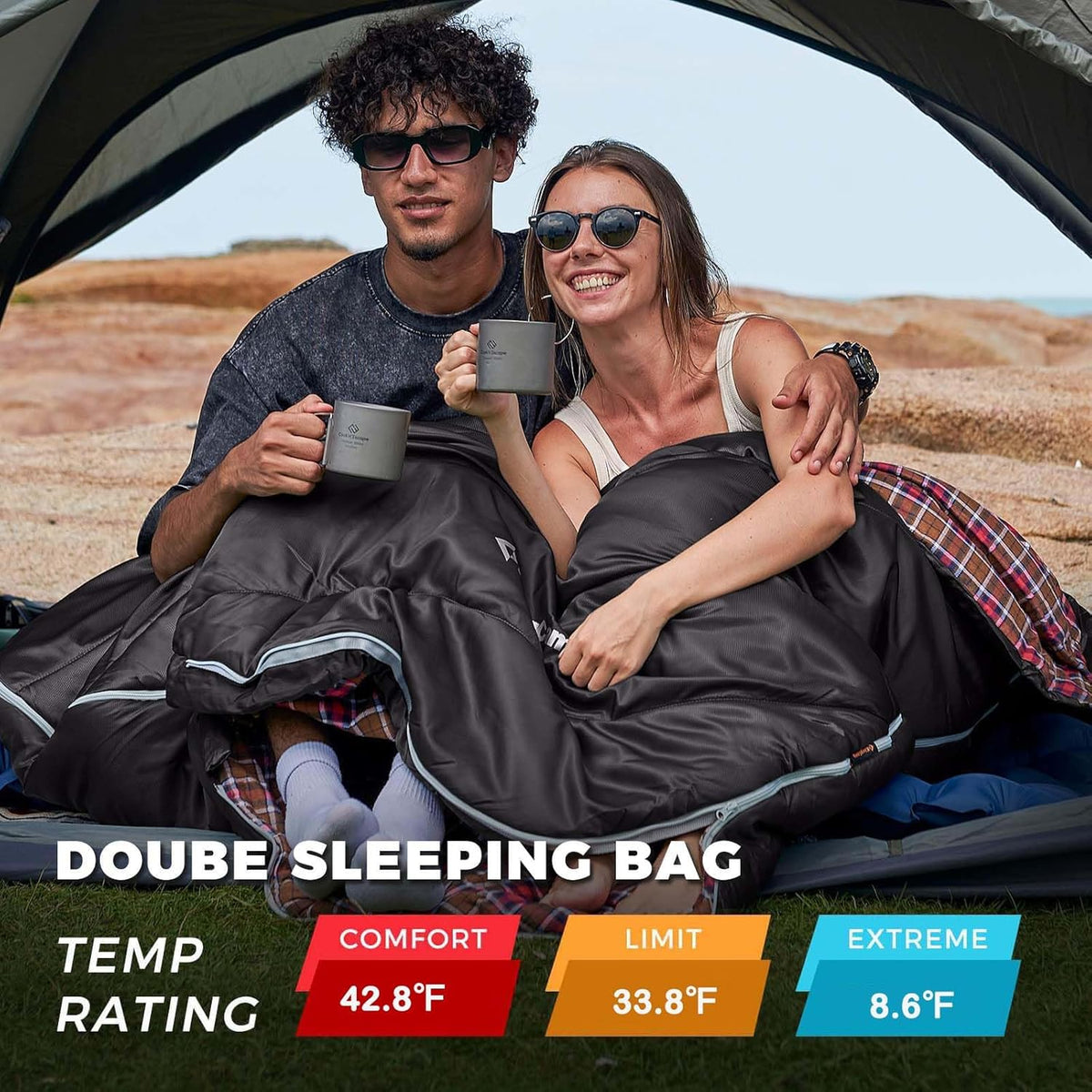 Double Flannel Sleeping Bag source view 4