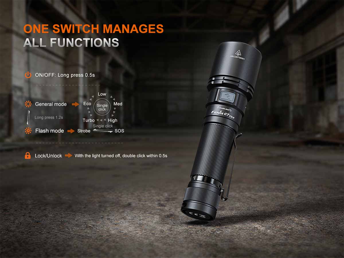 Rechargeable Long-Range Flashlight source view 4