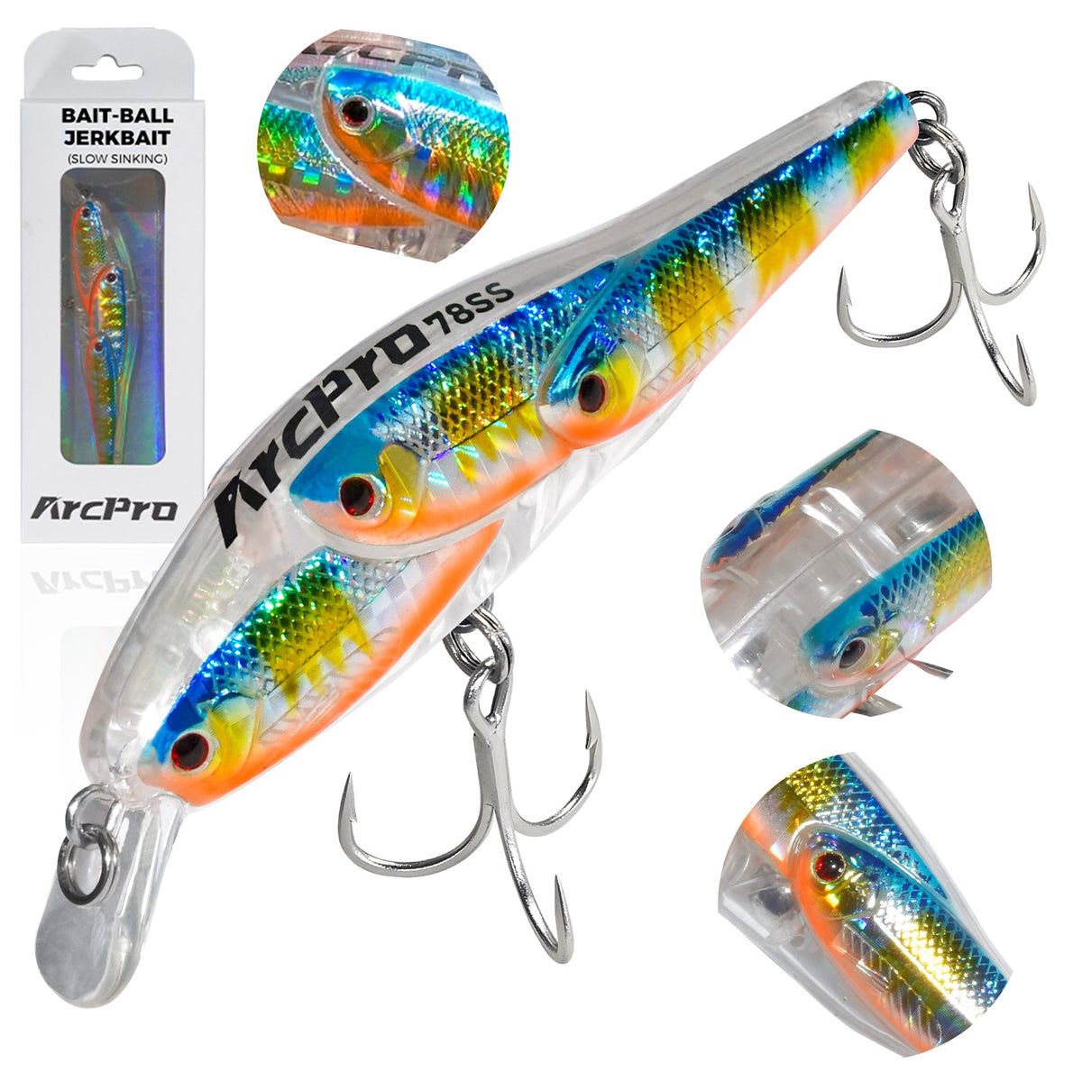 Minnow Jerkbait Lure Red Shiner option