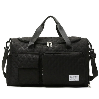Sports Duffel Bag with Dry Wet Separation – Large Capacity Gym Travel Bag, Double-Sided Compartments, Shoulder & Crossbody Carry for Fitness, Travel & Outdoor Activities