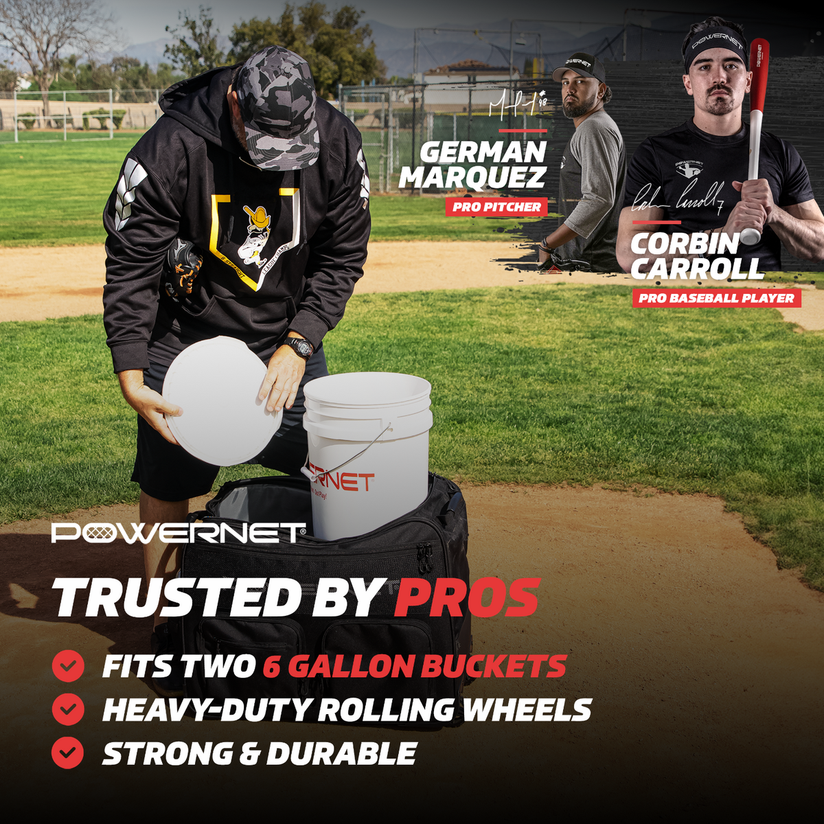 Rolling Baseball Coach Bag source view 5