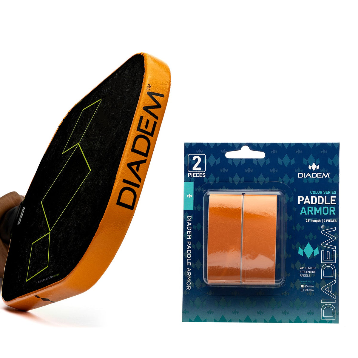 Pickleball Paddle Edge Guard Orange / 25mm option