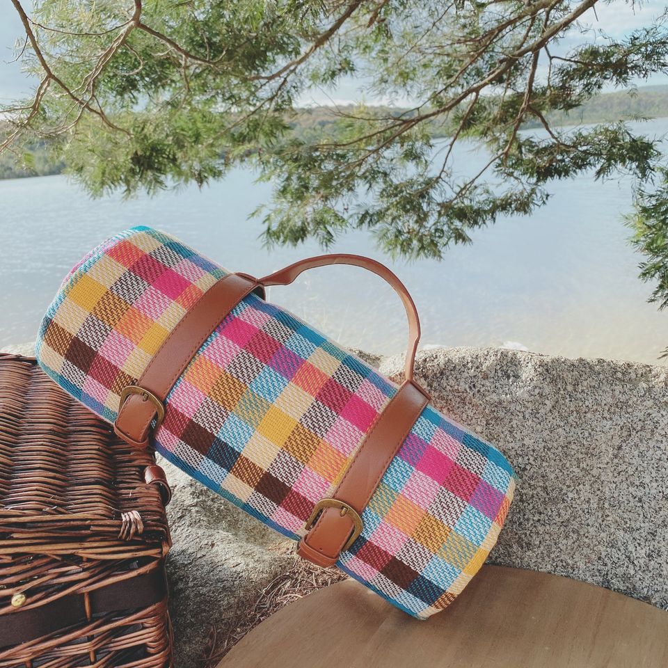 Picnic Blanket A-Rainbow Check option