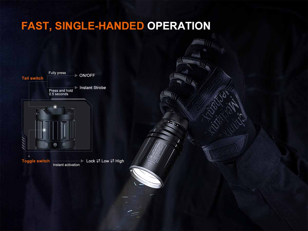 White Laser Flashlight source view 5