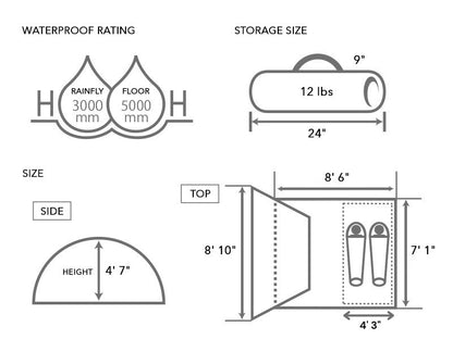 Two-Room Quick-Setup Camping Tent source view 5