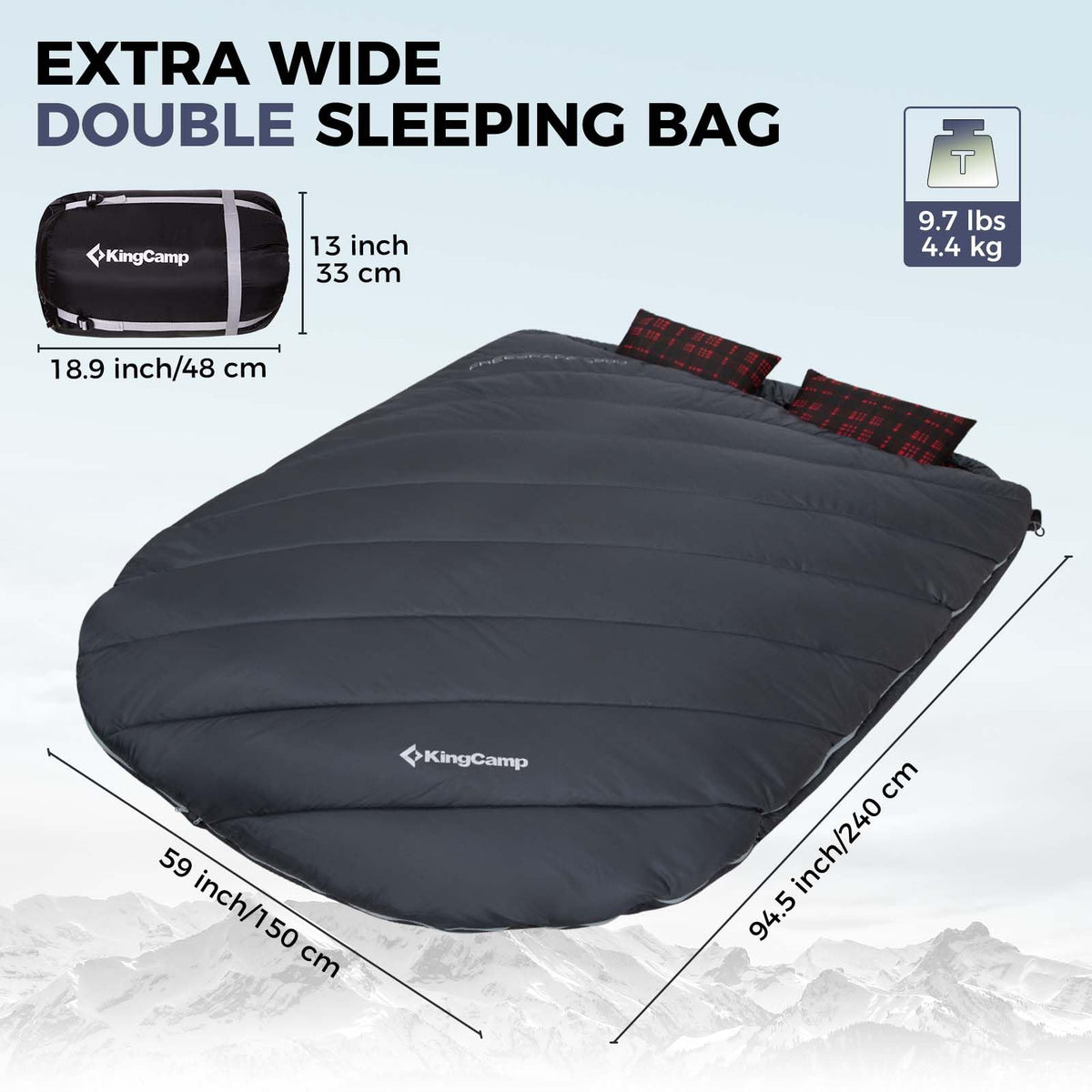 Double Flannel Sleeping Bag source view 5