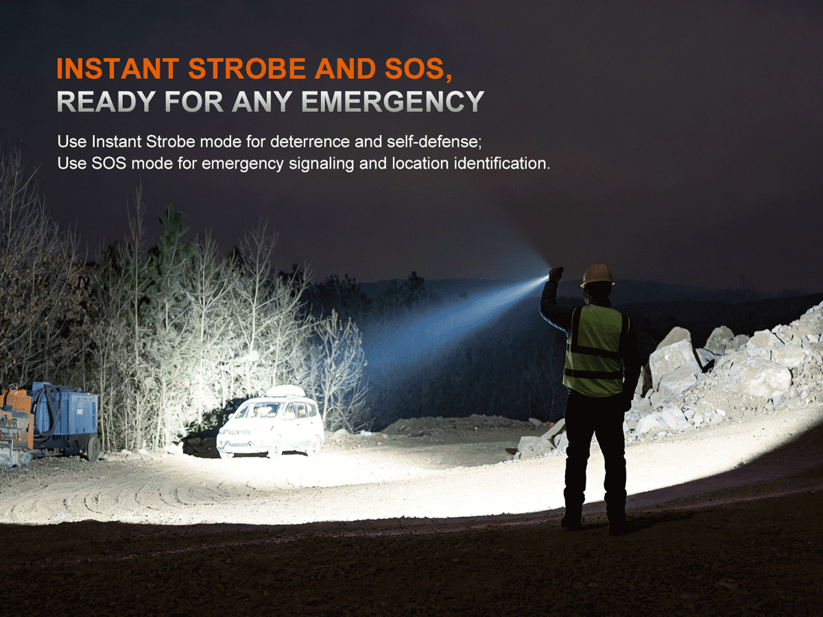 Rechargeable Long-Range Flashlight source view 5