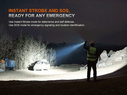 Rechargeable Long-Range Flashlight source view 5