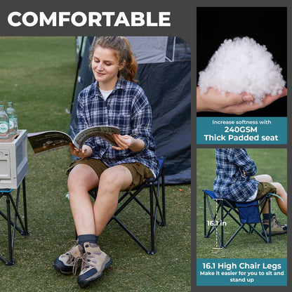 Padded Folding Camping Stool source view 5