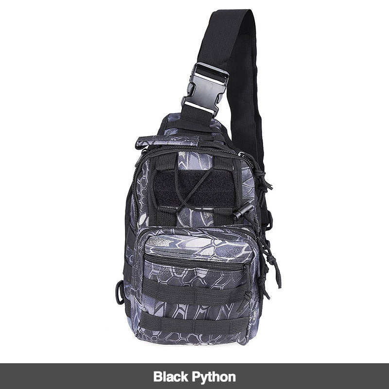 Outdoor Sling Backpack Black Python option