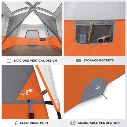 10-Person Straight-Wall Cabin Tent source view 5