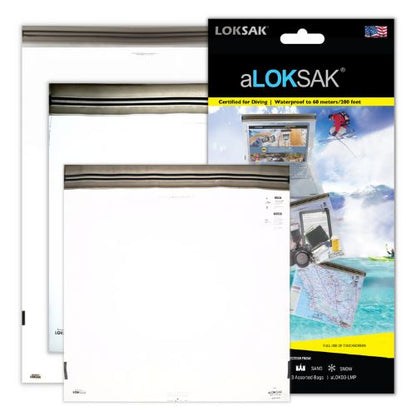 Reusable Waterproof Storage Bags 1 each of 12x12" + 13x11" + 16x24" (aLOKD3-LMP) option