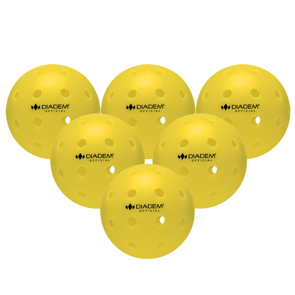 Outdoor Pickleball Ball Pack 6 / Yellow option