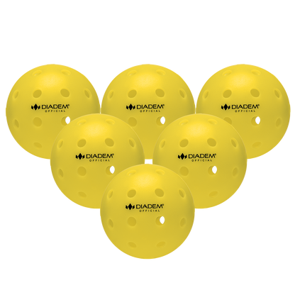 Outdoor Pickleball Ball Pack 6 / Yellow option