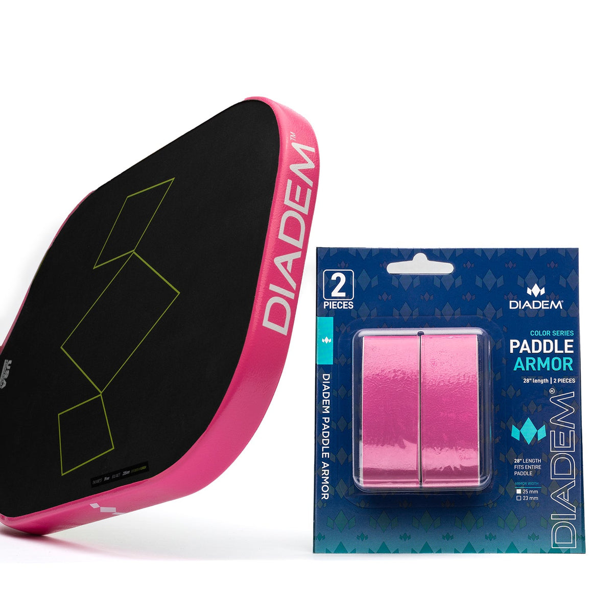 Pickleball Paddle Edge Guard Pink / 25mm option
