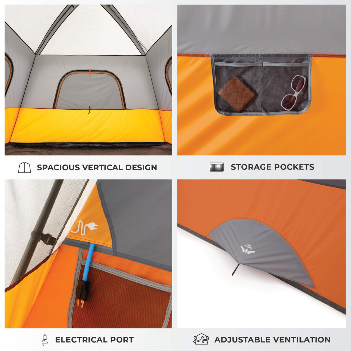 6-Person Straight-Wall Cabin Tent source view 6