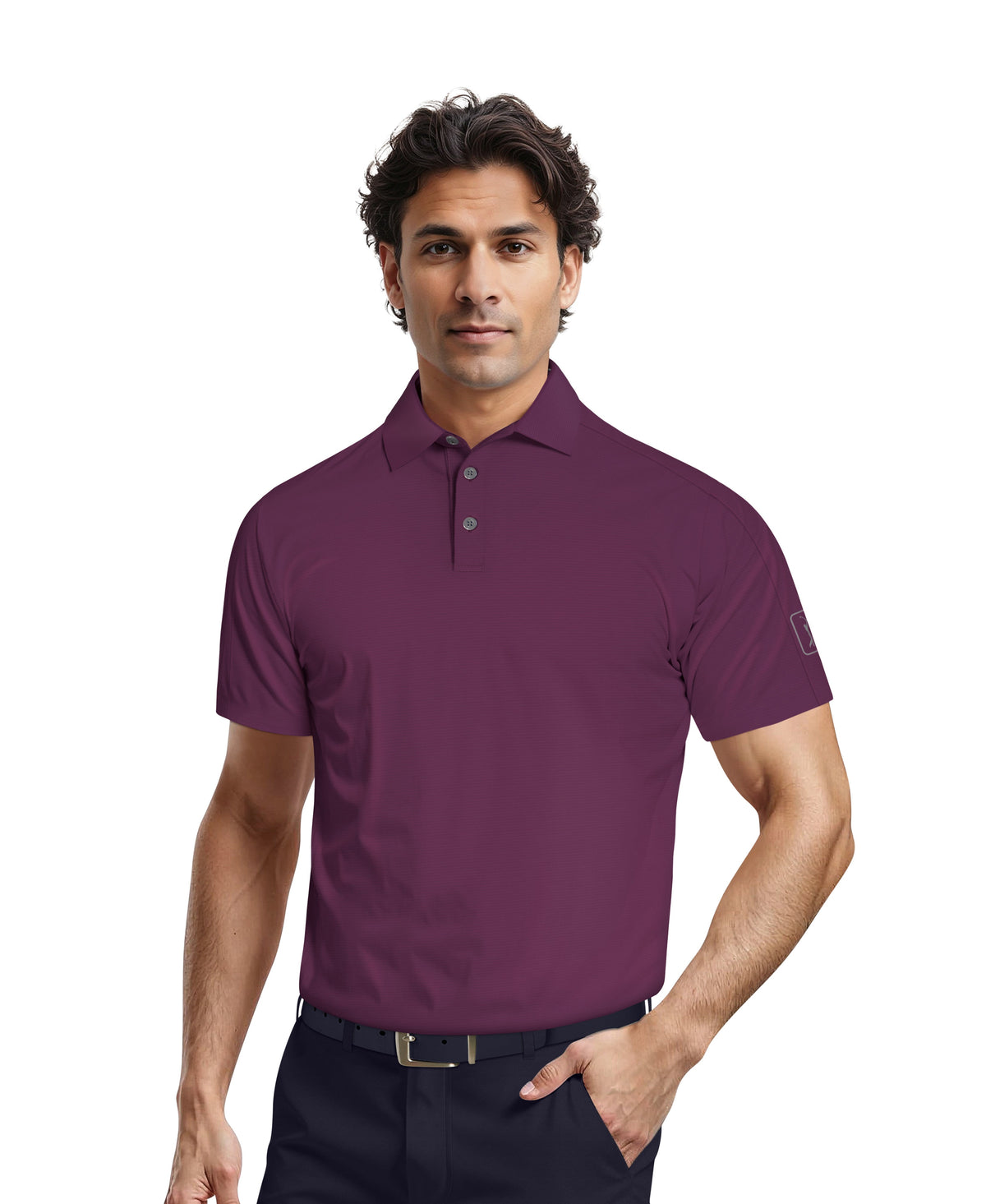 Men's Golf Polo Dark Purple / S option