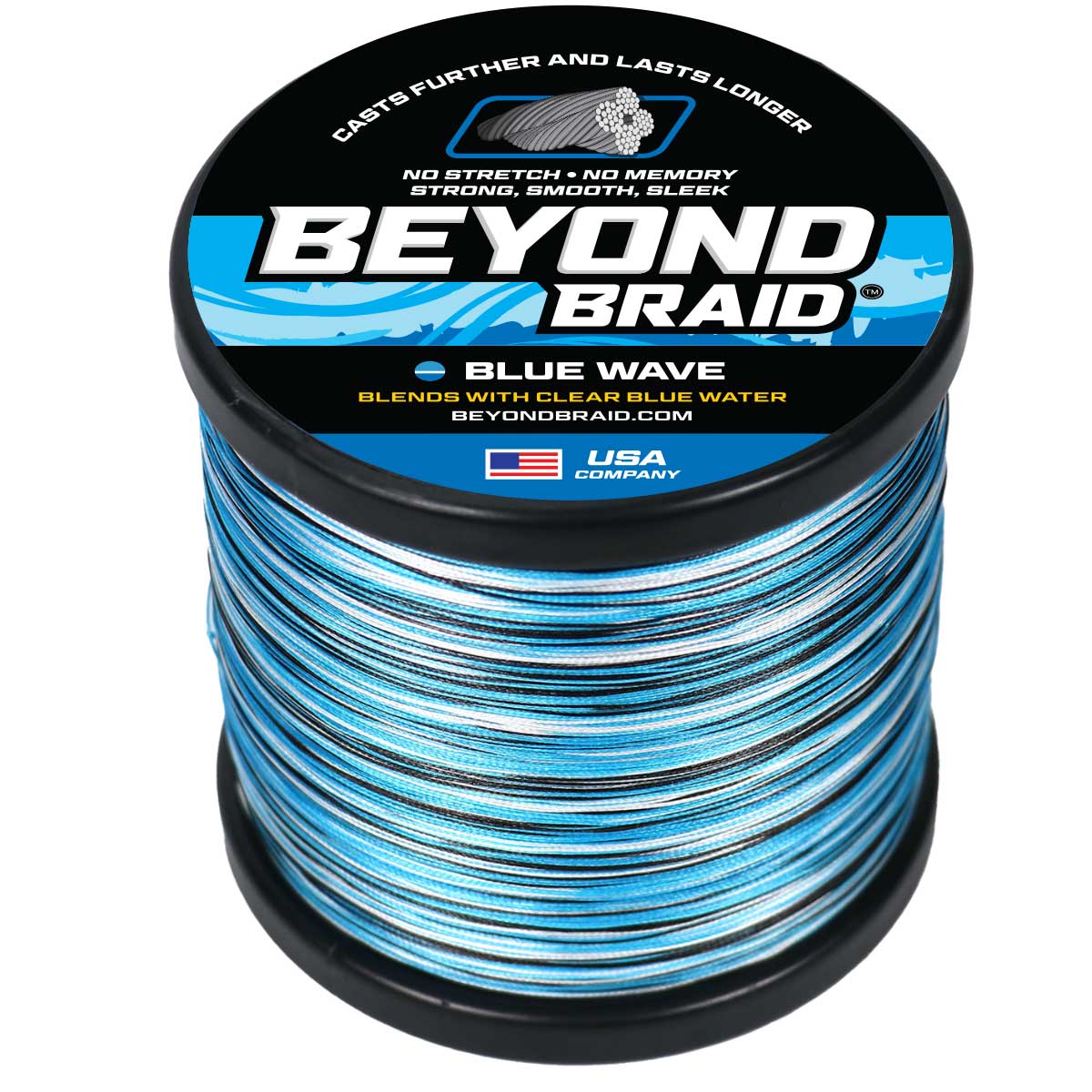 Braided Fishing Line Blue Wave / 8LB option