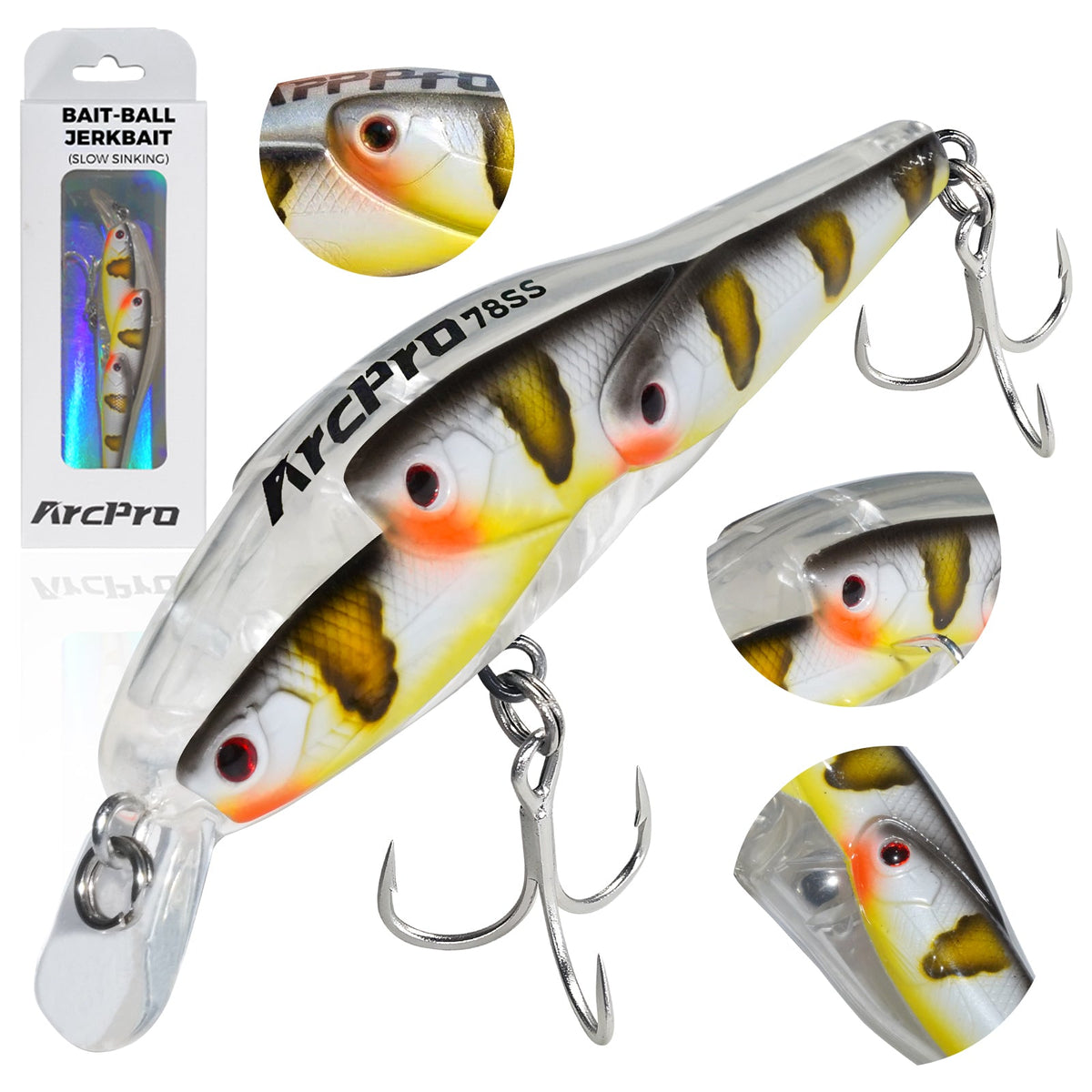 Minnow Jerkbait Lure Leopard Shad option