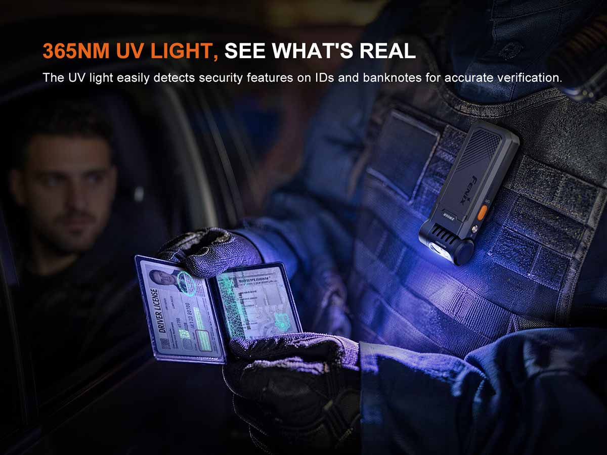 Rechargeable UV Clip-On Flashlight source view 6