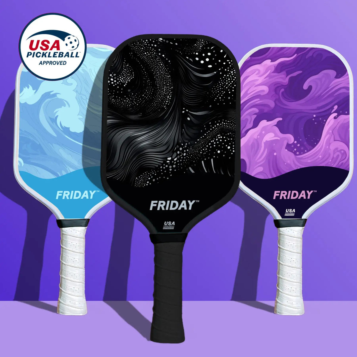 Pickleball Paddle Set Original Set: Blackout, Blue Sky, Lavender Haze option