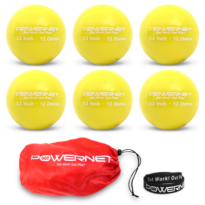 Weighted Training Balls 12 Oz - Yellow option