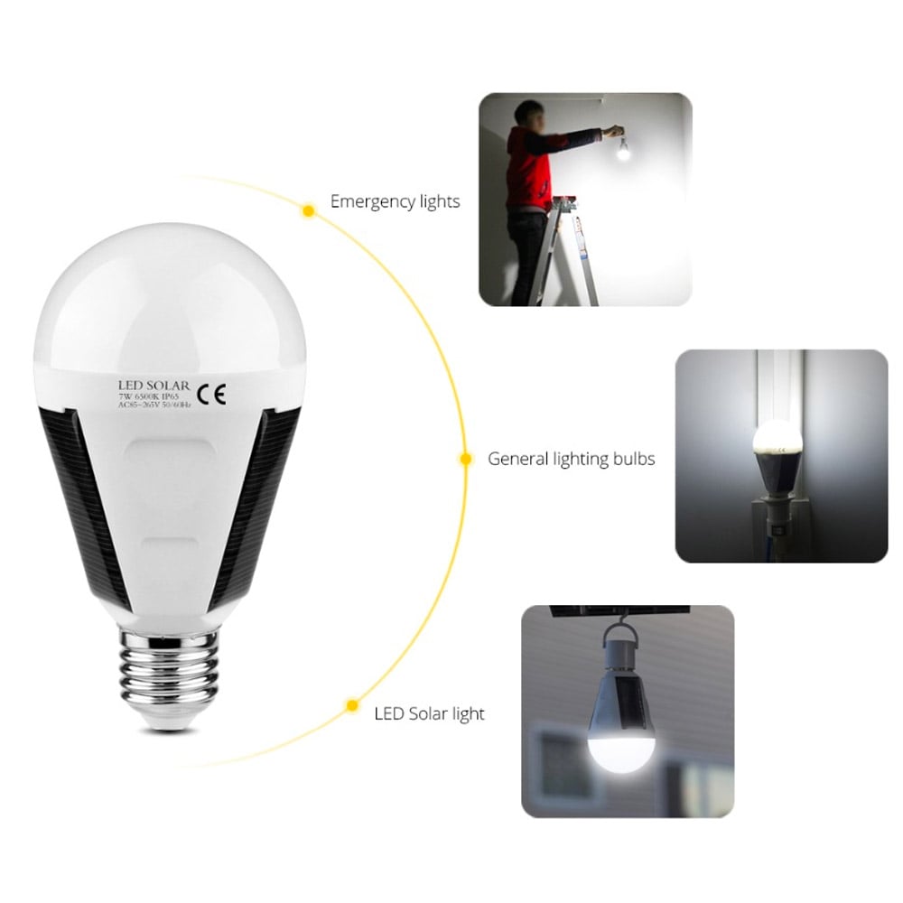 Solar Rechargeable LED Light Bulb source view 7