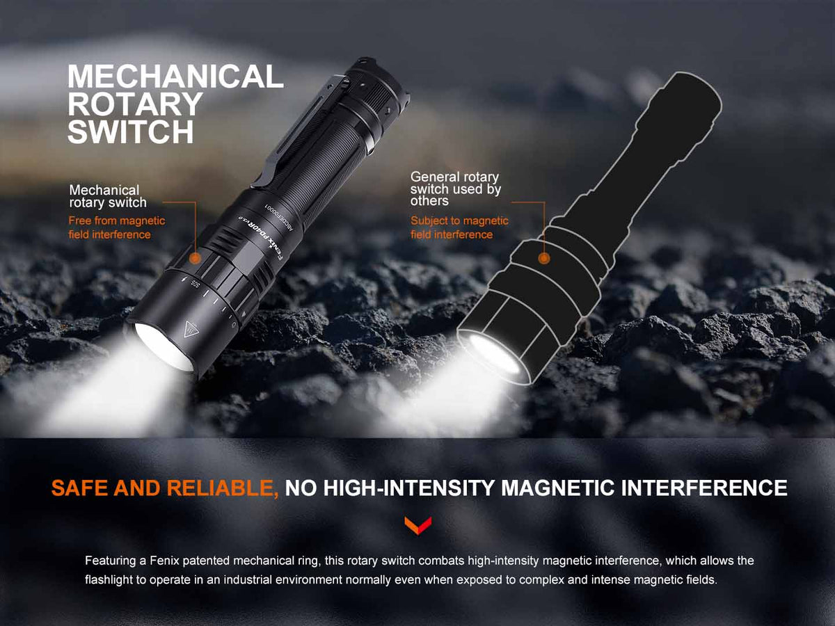 Rechargeable Rotary-Switch Flashlight source view 7