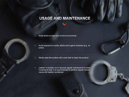 Leather Flashlight Holster source view 7