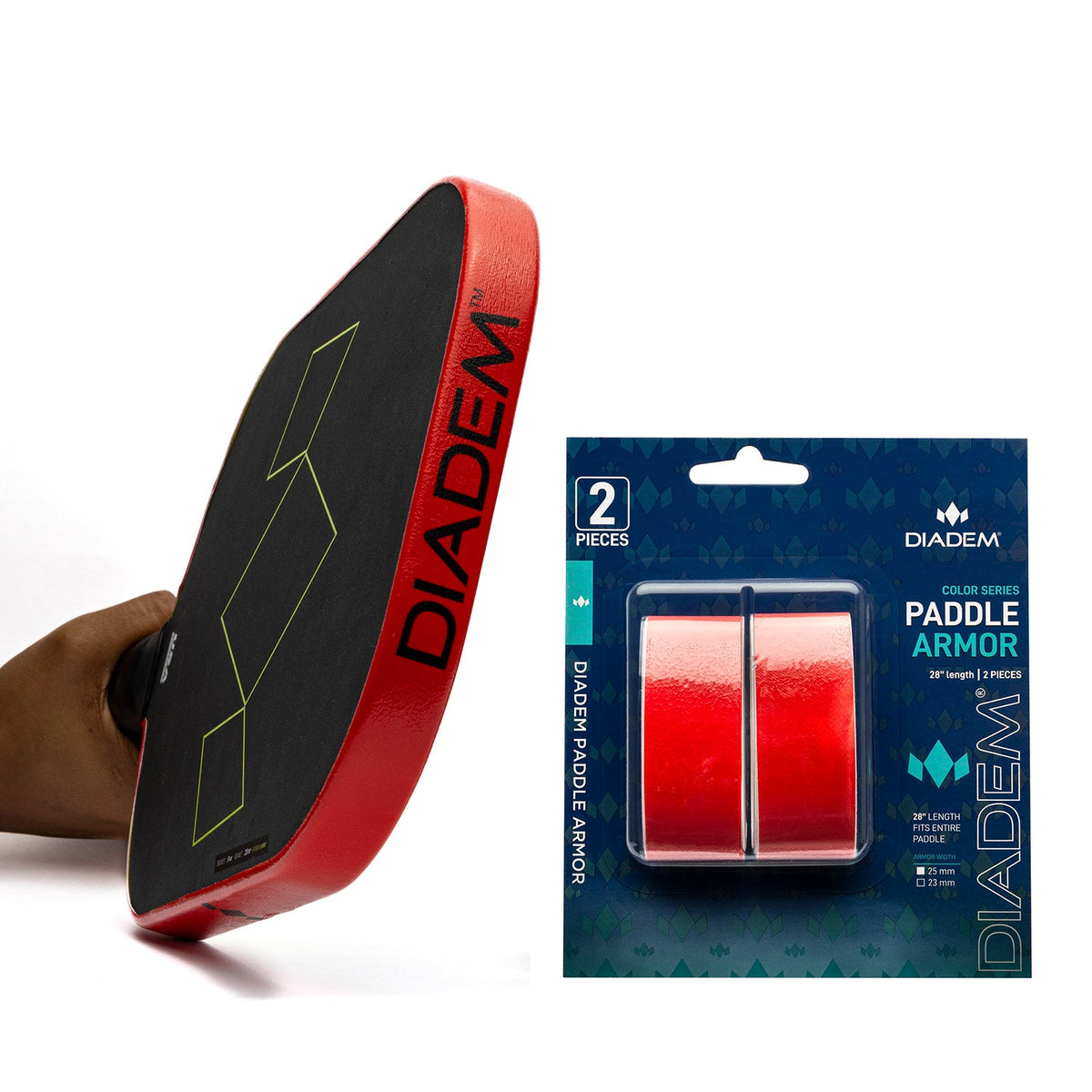 Pickleball Paddle Edge Guard Red / 25mm option