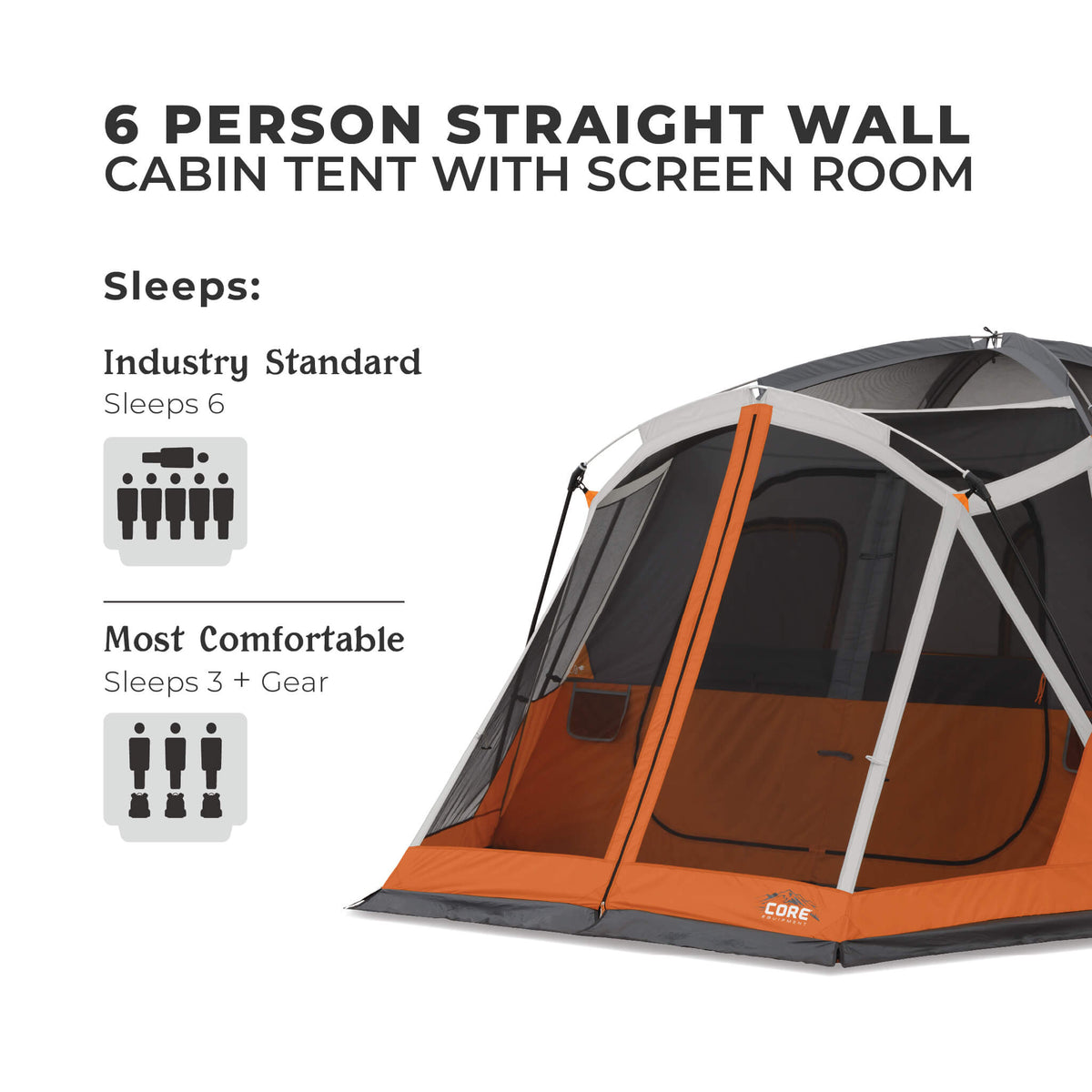 6-Person Straight-Wall Cabin Tent source view 7
