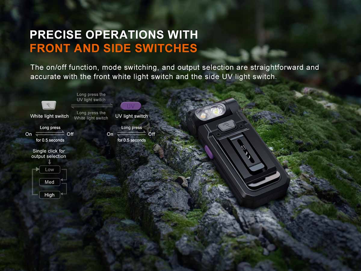 Rechargeable UV Clip-On Flashlight source view 7