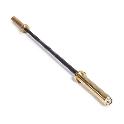 Olympic Weightlifting Barbell Black Cerakote Shaft + Gold Titanium-Plated Sleeves option
