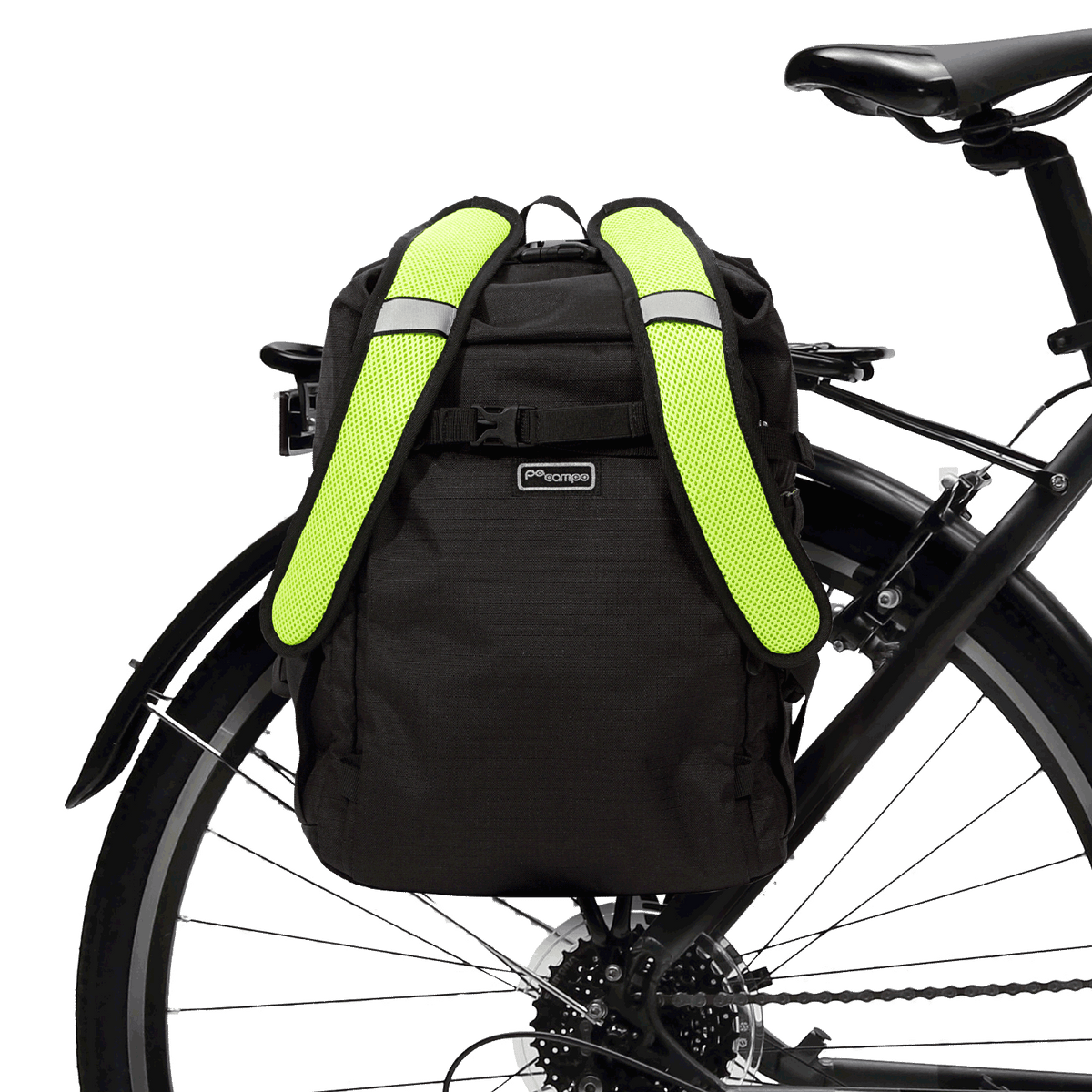 Convertible Bicycle Pannier Black Ripstop option